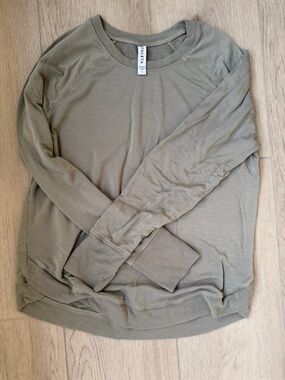 Athleta olive Crewneck Pullover